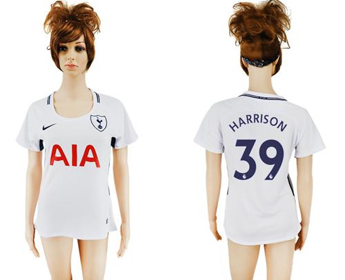 Women's Tottenham Hotspur #39 Harrison Home Soccer Club Jersey
